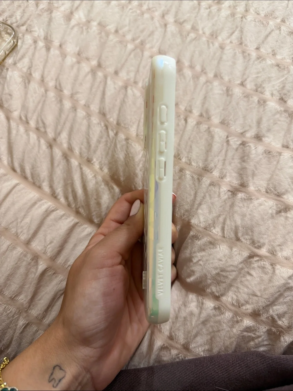 Velvet Caviar Iridescent Pastel Leopard Phone Case - Mint Pink